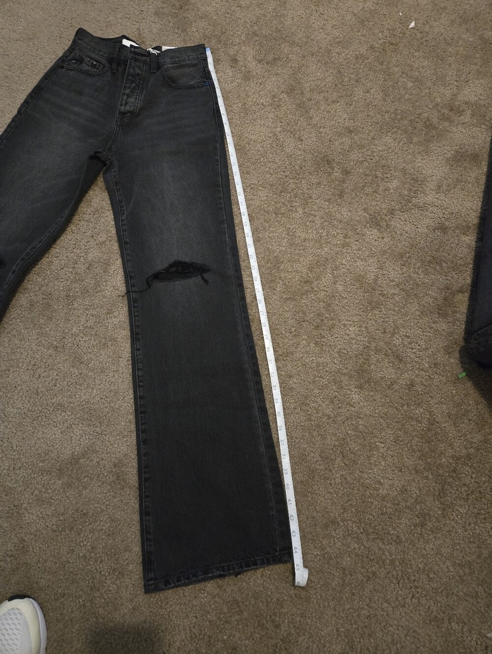 KanCan Black Distressed 90's Flare Jeans - Picture 7 of 9